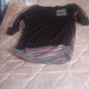 A rainbow see through shirt